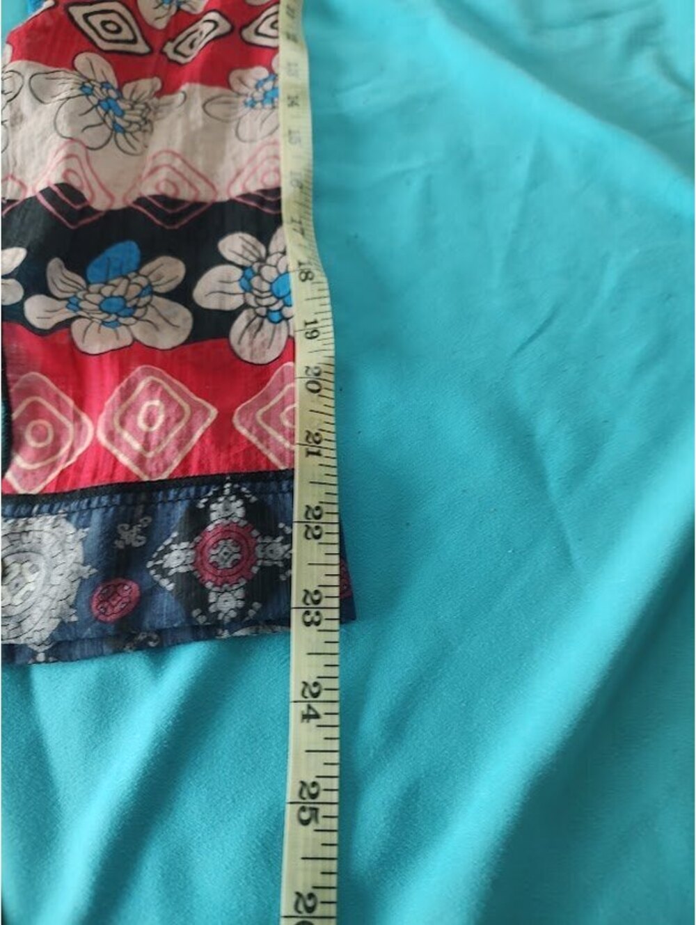 Dor Dor Couture Patchwork Floral Maxi Duster Kimono Robe Size M #mixedmedia - Picture 4 of 7